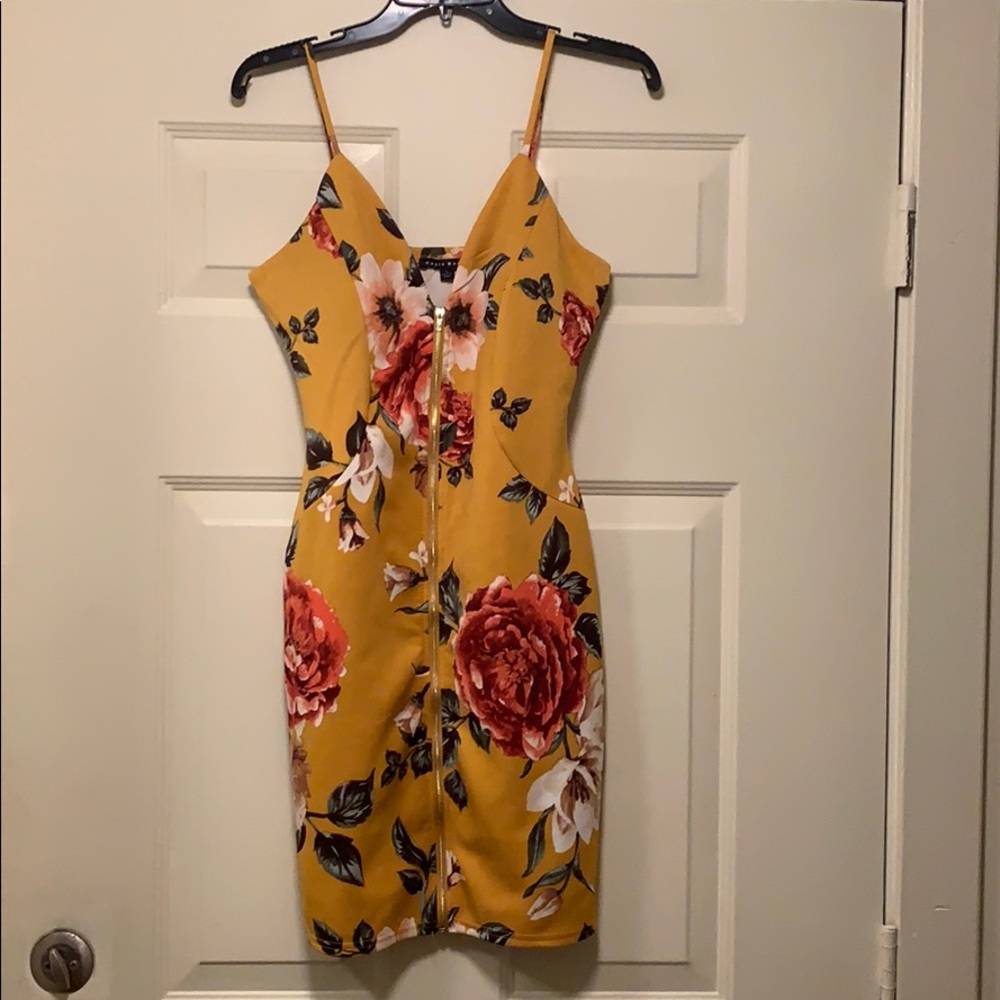 Haute Monde Women’s Dress, Yellow, Large